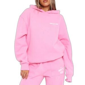 White Fox OffStage Hoodie in Bubblegum - Women's L/XL - New with Tags